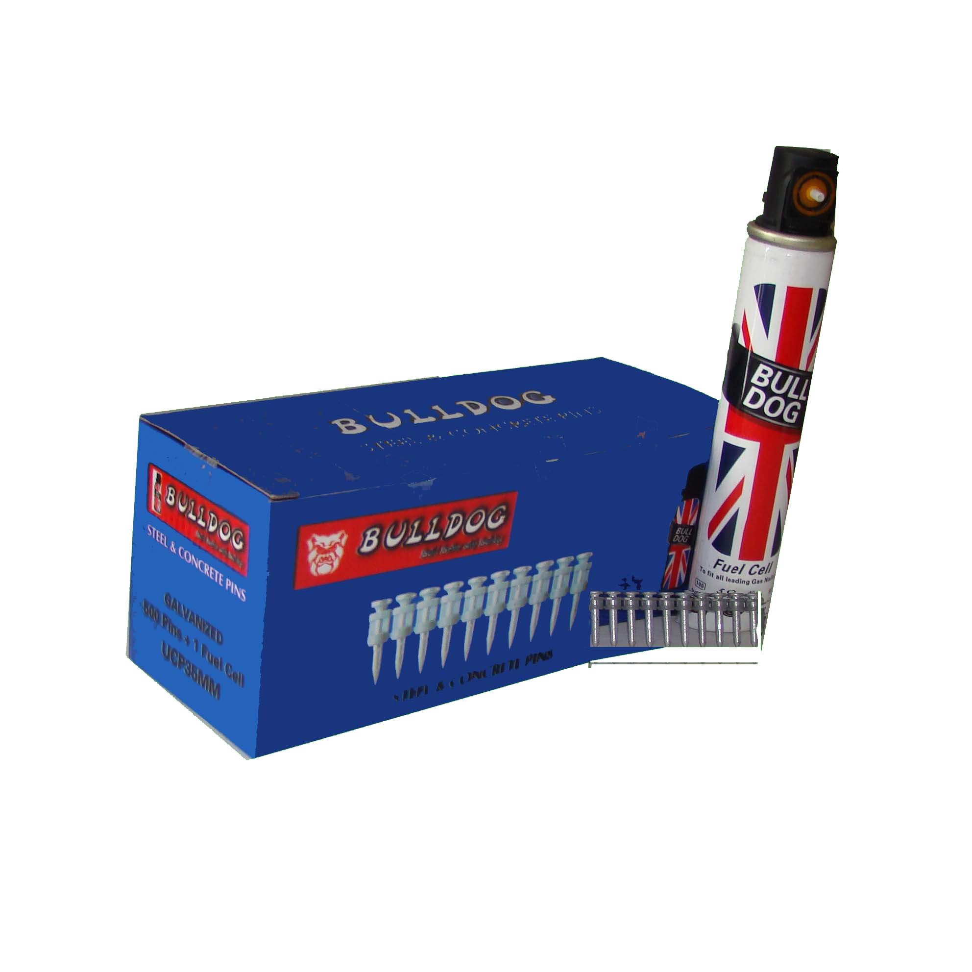 Pack of 500 25mm Pulsa 700 Type Hardened Steel & Concrete BP Pins