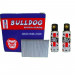 Pack of 2000 64mm Galvanized Straight Brad Finishing Nails and 2 Mini Gas Cells